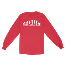 Load image into Gallery viewer, Funny English Springer Spaniel Dog Evolution Long Sleeve FSD3776 D02