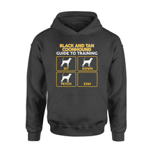 Load image into Gallery viewer, Black and Tan Coonhound Hoodie | Funny Guide to Training dog - FSD1090