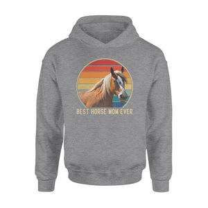 Custom photo best horse mom ever vintage personalized gift hoodie