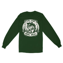 Load image into Gallery viewer, Long Sleeve - I'm the reel deal gift for fisherman A54