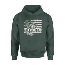 Load image into Gallery viewer, Reel Cool Dad American flag shirt, Perfect Father&#39;s Day Gifts for Fisherman D01 NQS1213  - Standard Hoodie