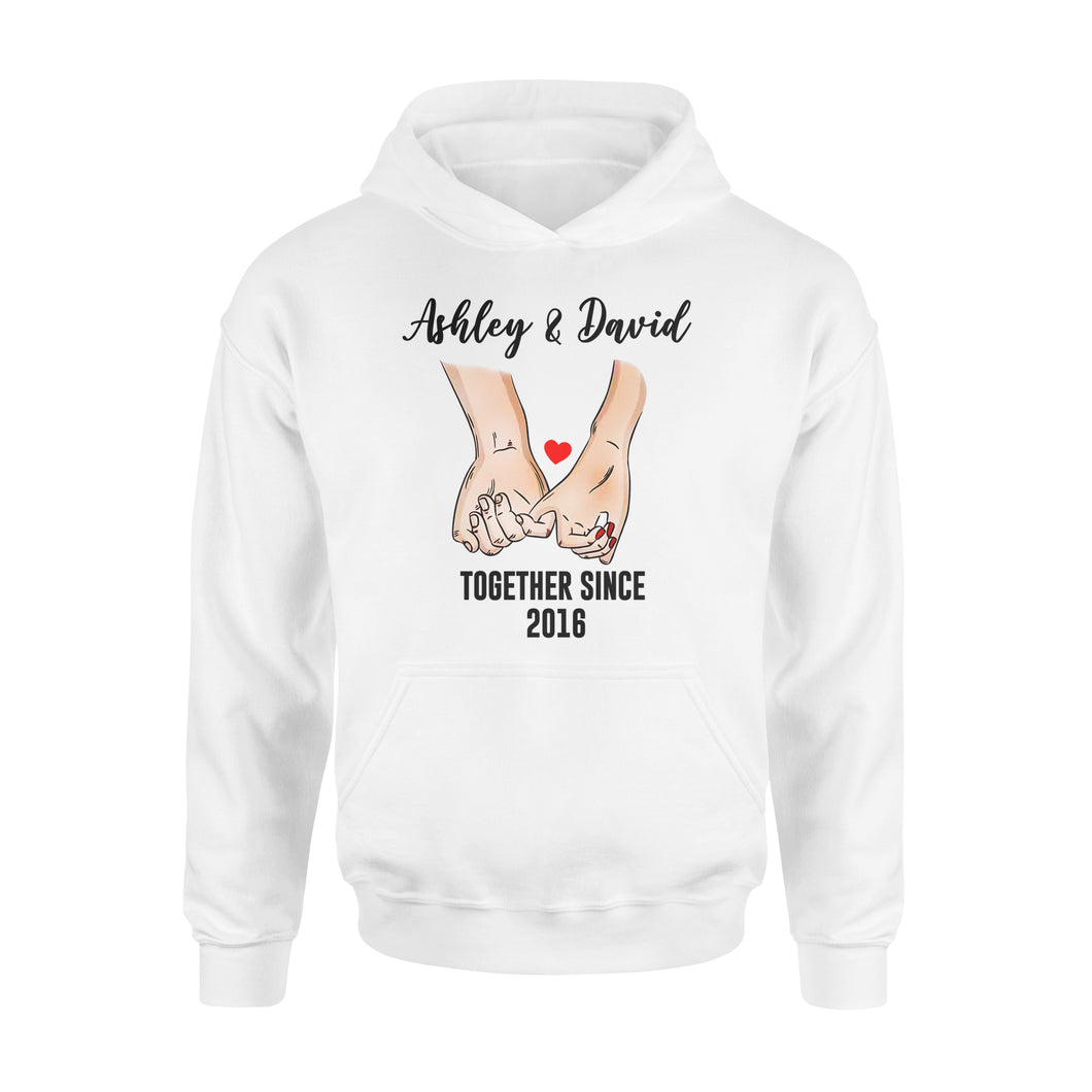Personalized cute couple shirts, valentine shirts, gift for him, for her NQS1279- Standard Hoodie