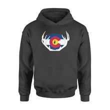 Load image into Gallery viewer, Colorado Flag Elk hunting Hoodie - FSD1250D03