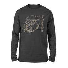 Load image into Gallery viewer, Walleye fishing camo personalized walleye fishing tattoo shirt perfect gift - Standard Long Sleeve