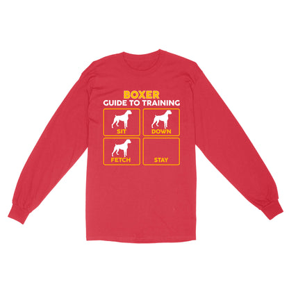 Boxer Standard Long Sleeve | Funny Guide to Training dog - FSD2408D08