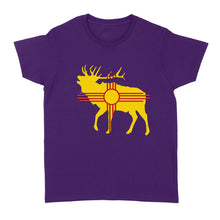 Load image into Gallery viewer, New Mexico Elk hunting Zia Symbol Women T-Shirt - FSD1181