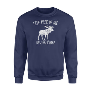 Live Free or Die New Hampshire - Standard Crew Neck Sweatshirt D03