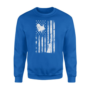 Hunting Shirt with American Flag, Shotgun Hunting Shirt, Turkey Hunting Shirt D05 NQS1338 - Sweatshirt