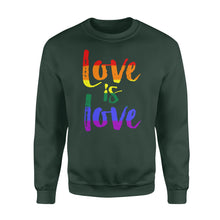 Load image into Gallery viewer, Love is Love - LGBT - Standard Crew Neck Sweatshirt