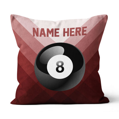 Personalized Red 8 Ball Billiard Pillow Custom Gifts For Billiard Player VHM0920