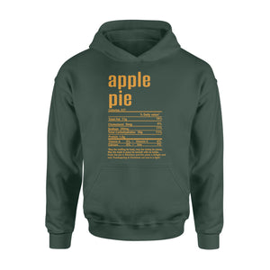Apple pie nutritional facts happy thanksgiving funny shirts - Standard Hoodie