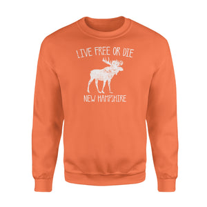 Live Free or Die New Hampshire - Standard Crew Neck Sweatshirt D03