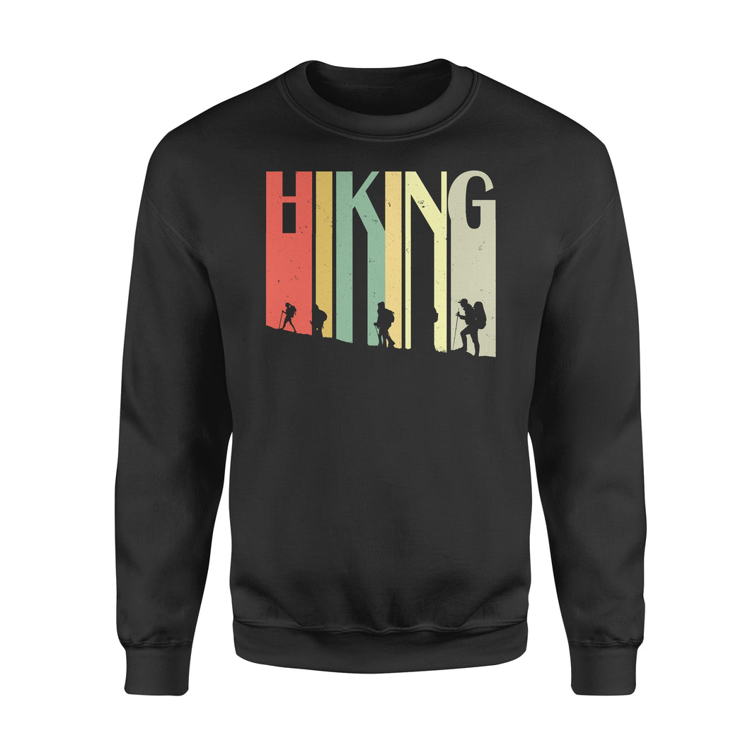 Men Women Retro Hiking Sweatshirt Vintage Hiker Shirt Outdoors Shirt Hiker Gift Mountains Tee - FSD1391D03