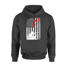 Load image into Gallery viewer, Duck hunting american flag, duck hunting dog NQSD39 - Standard Hoodie