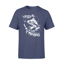 Load image into Gallery viewer, Walleye fishing fly fishing - Standard T-shirt