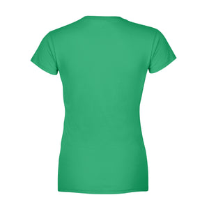 Kiss me I'm Irish Customize Irish Shamrock St. Patrick's Day Glitter Green Lucky Charm - Standard Women's T-shirt