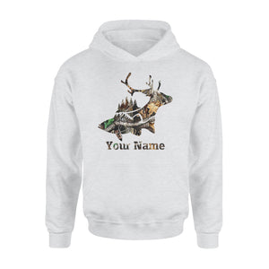 Buck Deer Fish Camo design personalized shirt for men and women D03