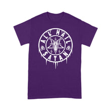 Load image into Gallery viewer, ALL HAIL SATAN, OCCULT TSHIRT, SATANIC SHIRT, BAPHOMET - Standard T-shirt