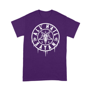 ALL HAIL SATAN, OCCULT TSHIRT, SATANIC SHIRT, BAPHOMET - Standard T-shirt