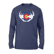 Load image into Gallery viewer, Colorado Flag Elk hunting Long sleeve shirt - FSD1250D03