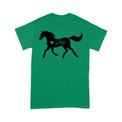 Customized name horse gifts for girls, Gift For Horse Owner, Horse Trainer Gift, Horse Lover Gift, Cowgirl, Riding Tee D06 NQS2682 - Standard T-Shirt