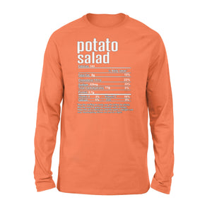 Potato salad nutritional facts happy thanksgiving funny shirts - Standard Long Sleeve