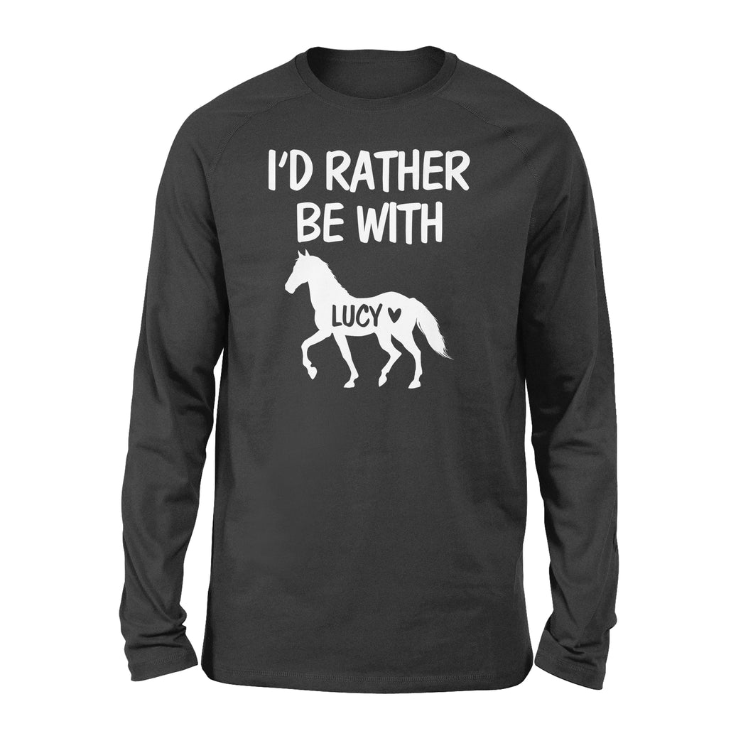 Personalized horse name shirt and hoodie - Standard Long Sleeve