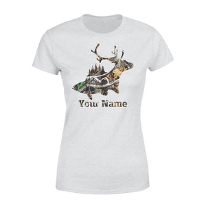 Buck Deer Fish Camo design personalized shirt for men and women D03