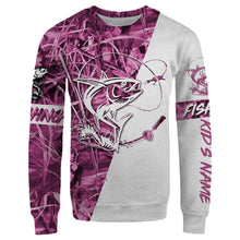Load image into Gallery viewer, Personalized tuna fishing pink tattoo full printing shirt, hoodie, long sleeves